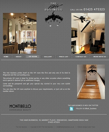 Ringwood hairdresser website